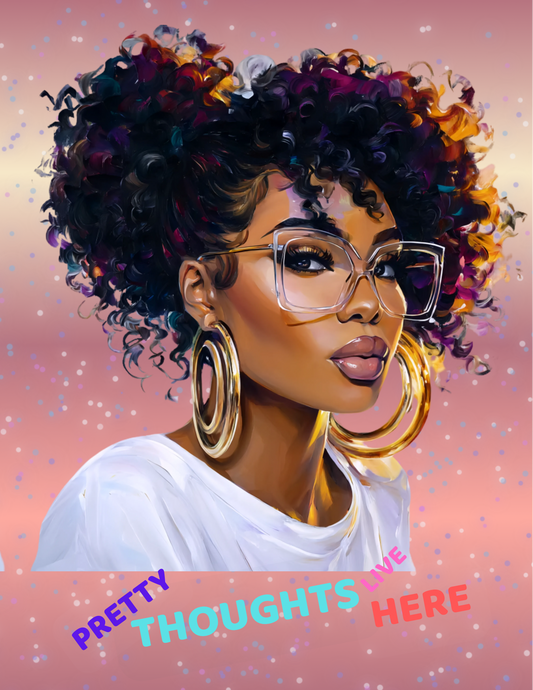 Pretty Thoughts Live Here- Digital Notebook